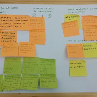 Lean Survey Canvas para ayudarnos a establecer qué preguntas necesitamos plantear, la jerarquía de las mismas y nuestro target de usuarios