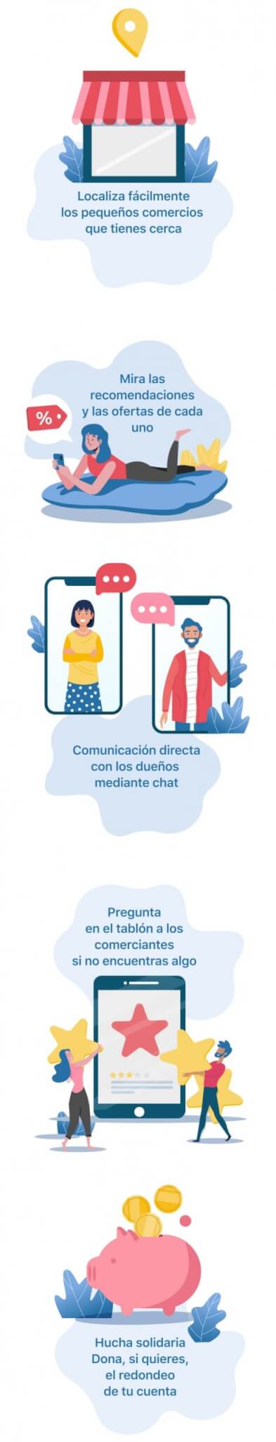 +Local · Más cerca de tus comercios locales.