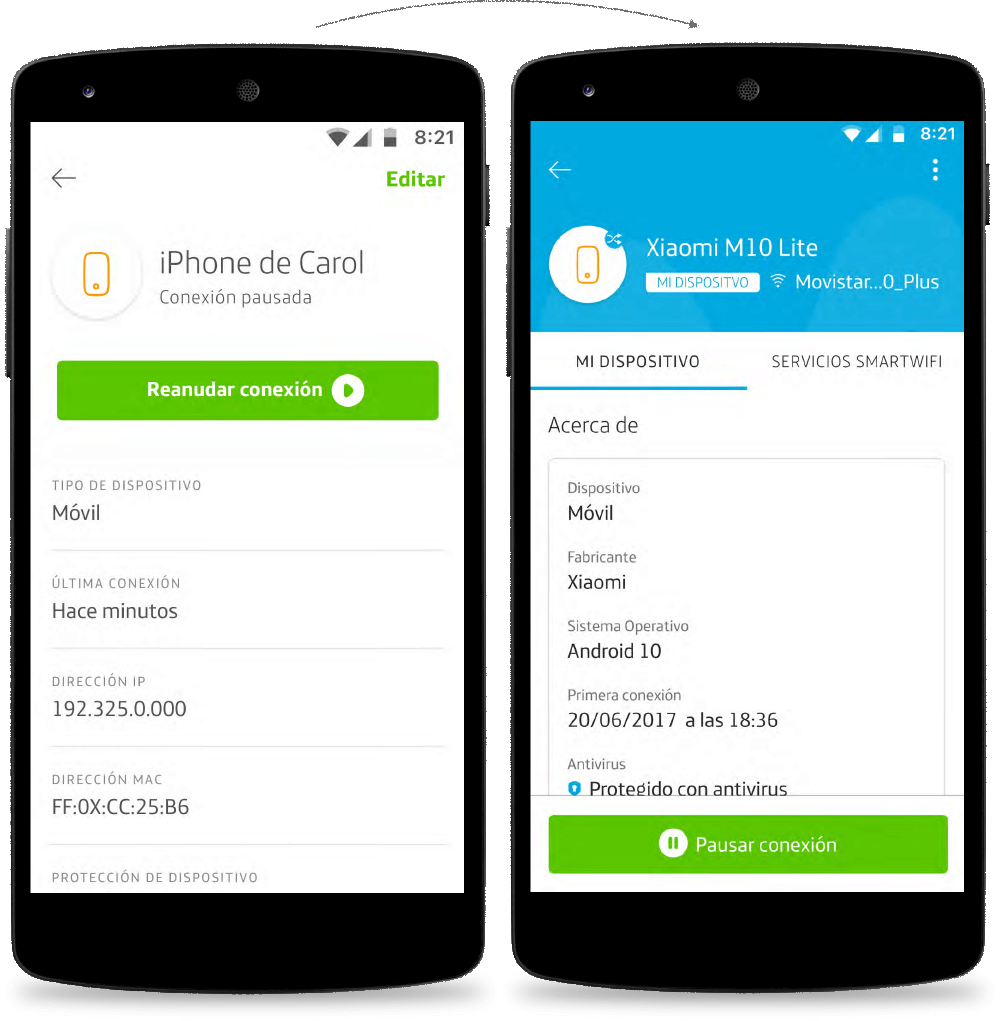 Old design vs New design
